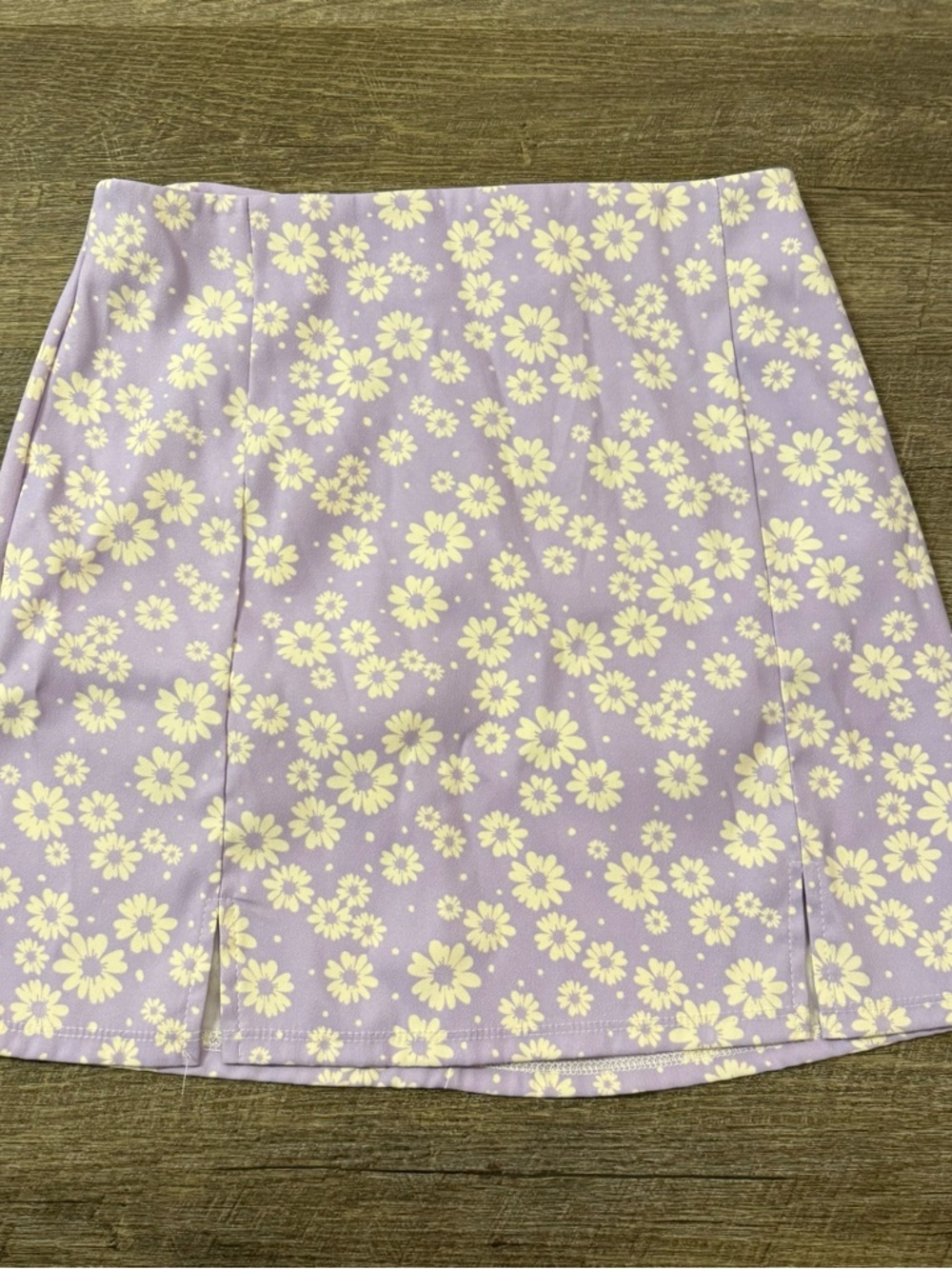 Altar'd State Lilac Daisy Print Mini Skirt